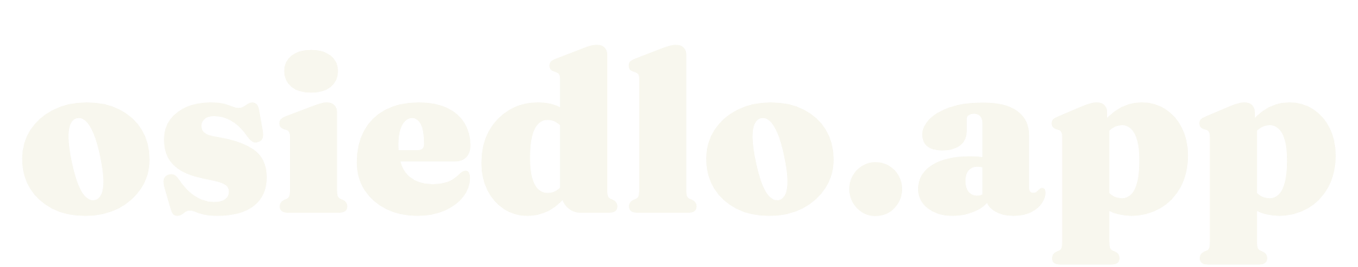 Logotyp osiedlo.app na ciemnym tle