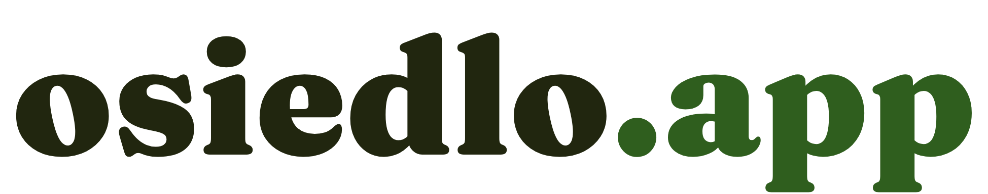 Logotyp osiedlo.app na jasnym tle